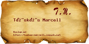 Tüskés Marcell névjegykártya